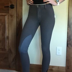 XS Devon Aire Charcoal knee patch breeches